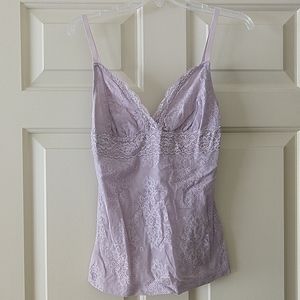 Lacy light purple camisole top